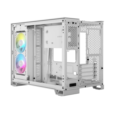 Image 10 for Corsair iCUE LINK 2500X RGB White Micro-ATX Dual Chamber PC Case