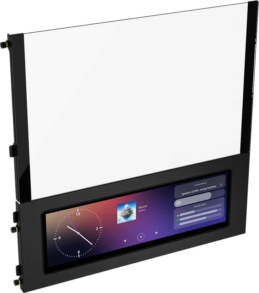 Image 7 for FRAME 4000D LCD RS ARGB Premium Mid-Tower PC Case