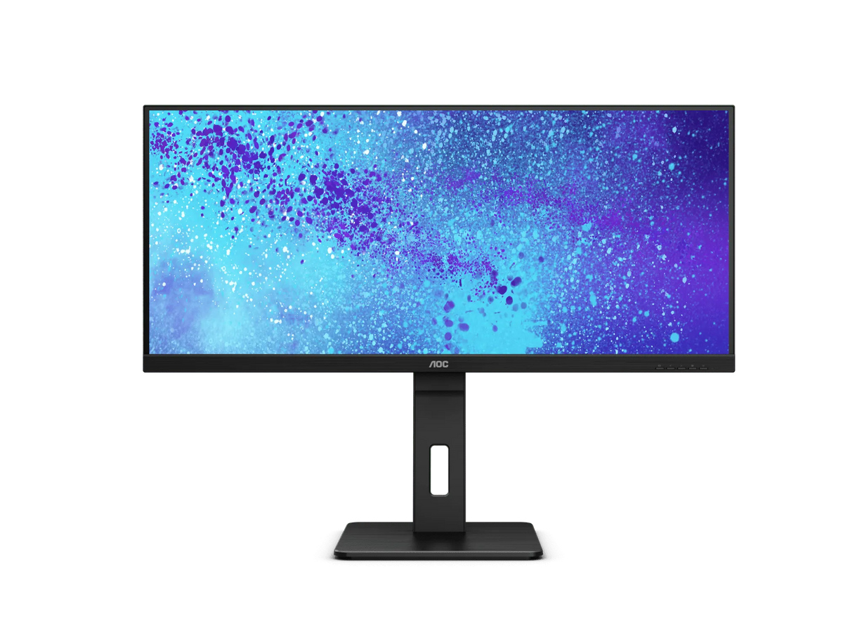 Image 2 for AOC Q34P2 34-inch UltraWide VA Monitor - 2560x1080 WFHD, 75Hz, HDMI, DisplayPort, Height-Adjustable Stand