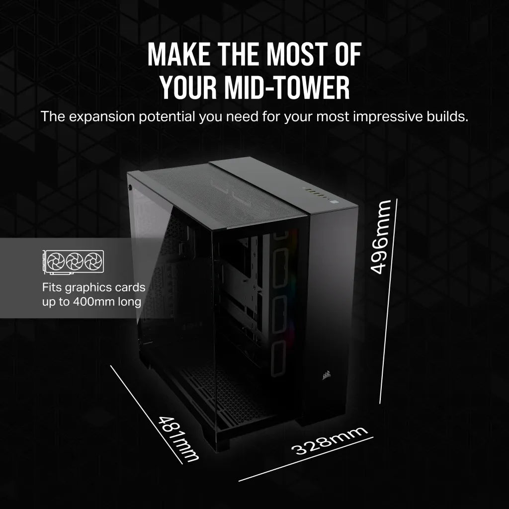 Image 11 for Corsair 6500X RGB Mid-Tower Black Dual Chamber PC Case
