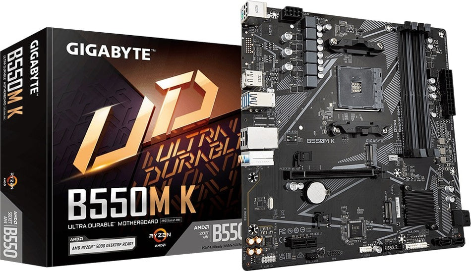 GIGABYTE B550M K AMD AM4 Micro ATX Motherboard