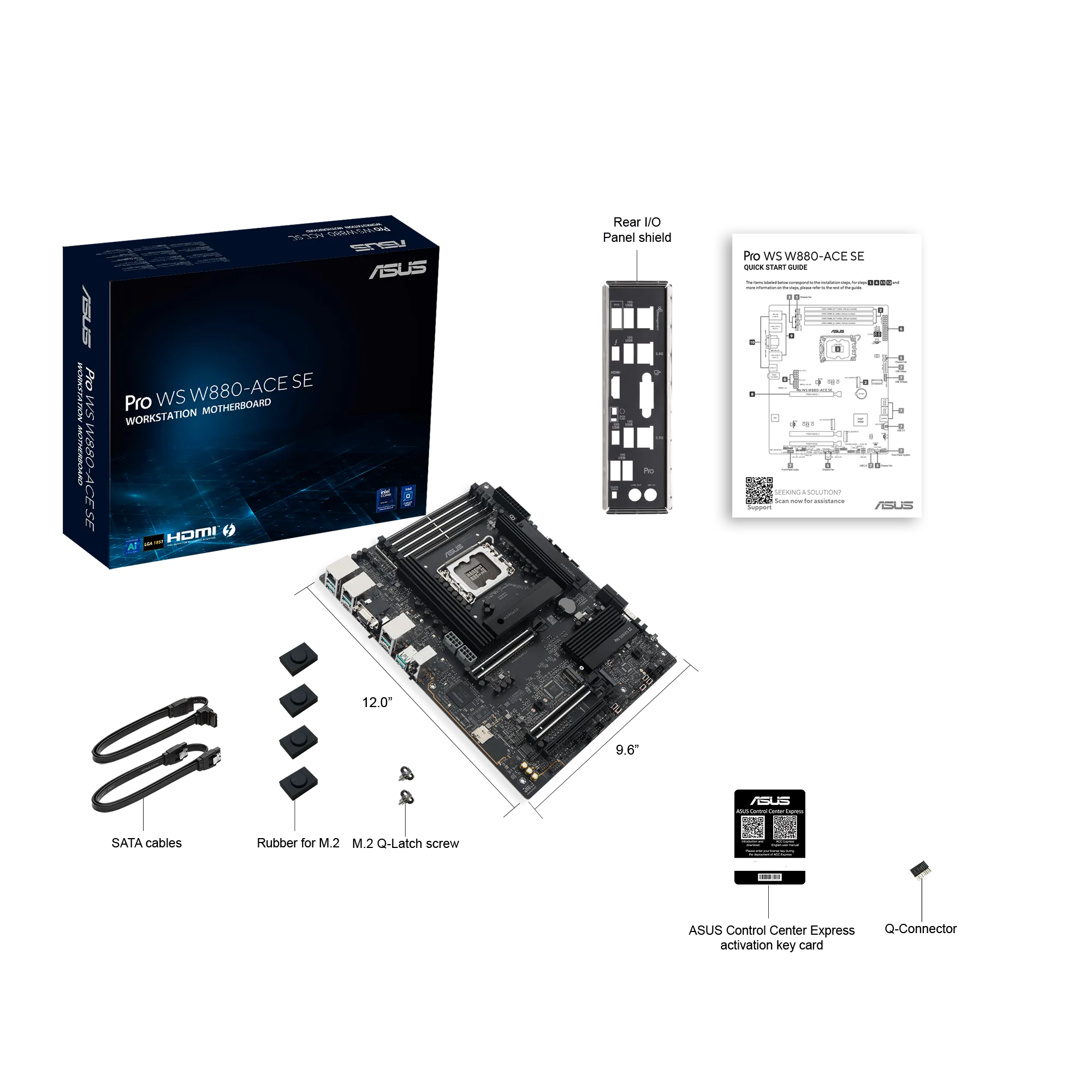 Image 10 for ASUS Motherboard/ATX/LGA1851/4xDIMM/Max.256GB/DDR5/Non-ECC/2xPCIe5x16(x16 or x8)/1xPCIe4x16(x4)/4xM.2/8xSATA/1xHDMI/1xType-C/1xV