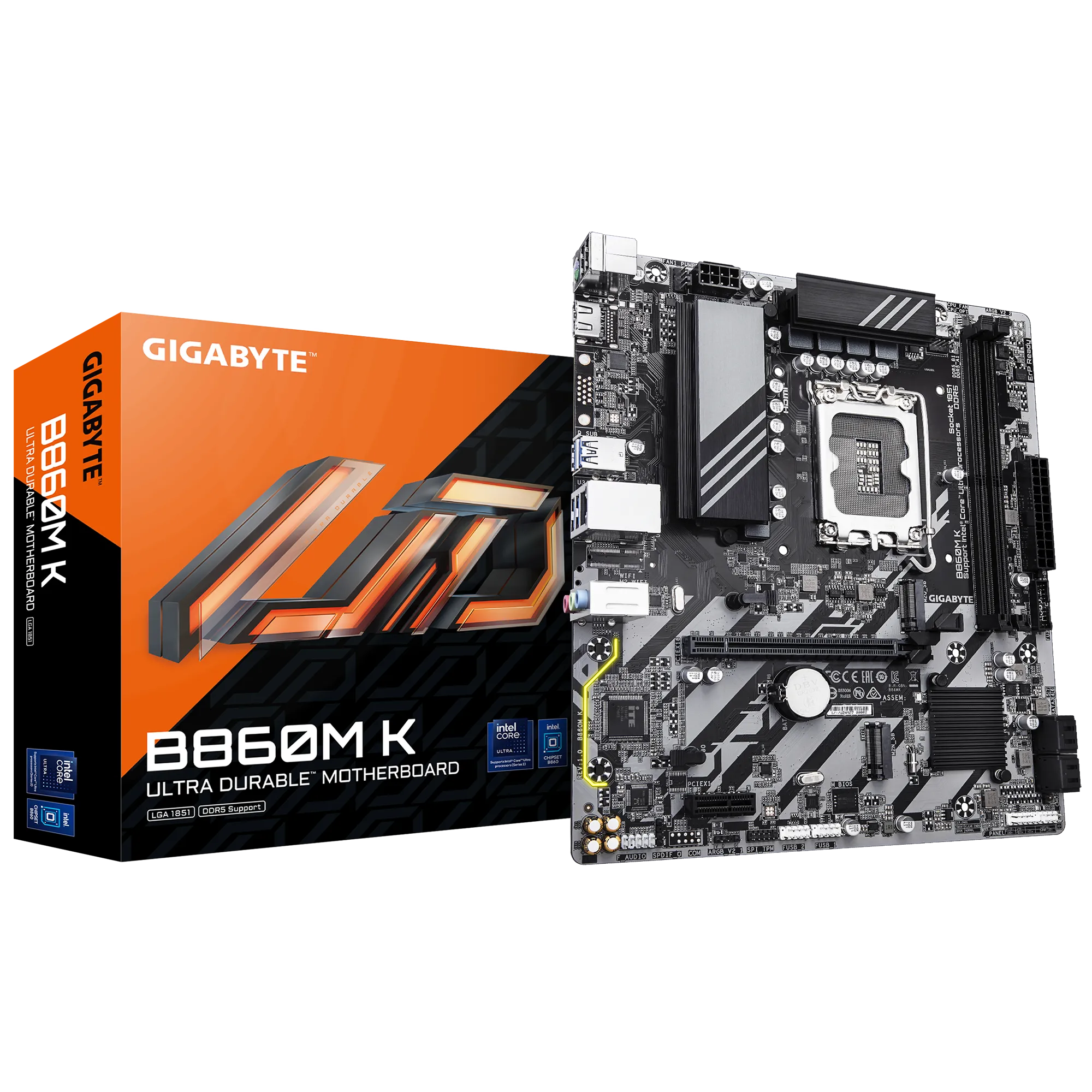 Image 1 for GIGABYTE B860M-K LGA 1851 Micro ATX Motherboard