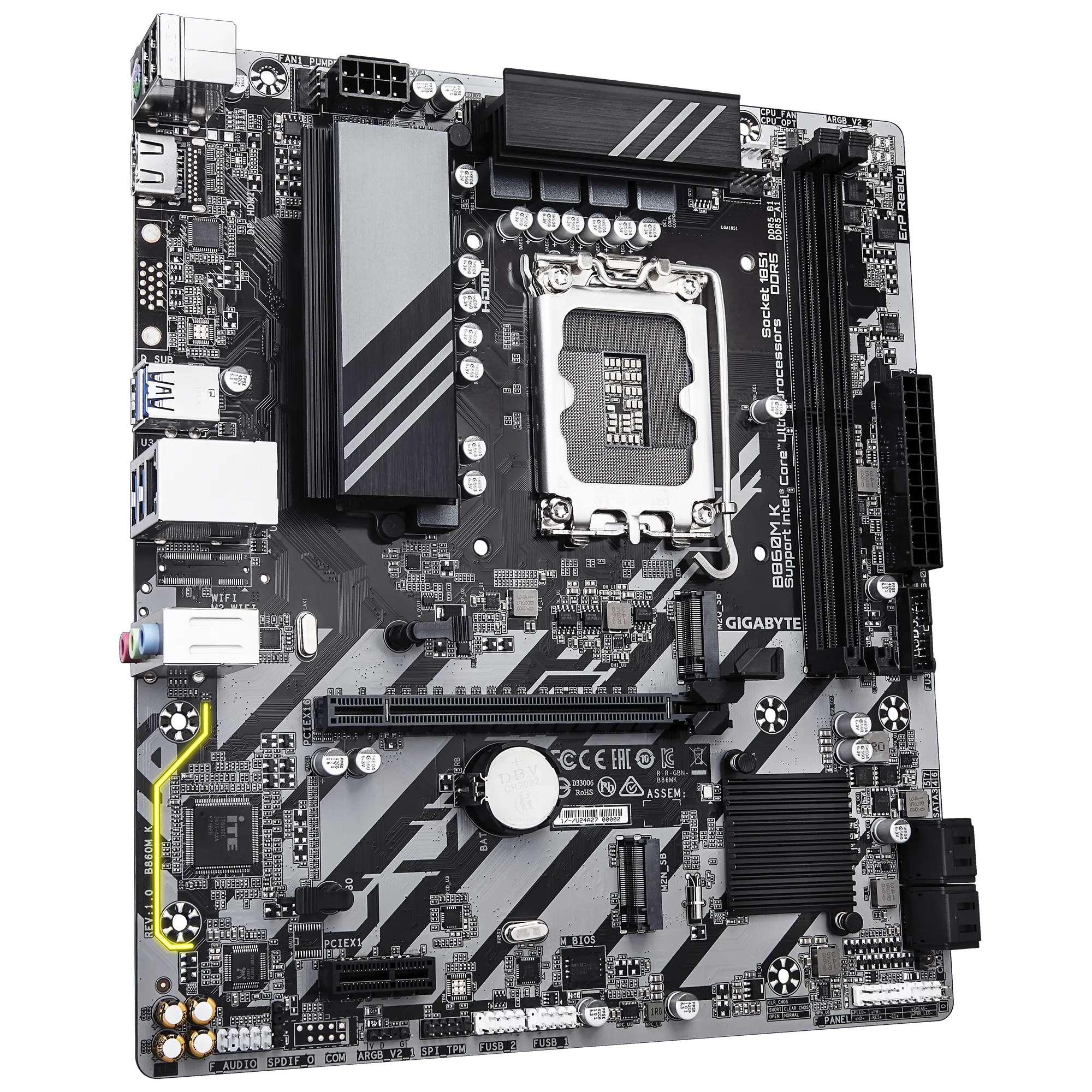Image 3 for GIGABYTE B860M-K LGA 1851 Micro ATX Motherboard