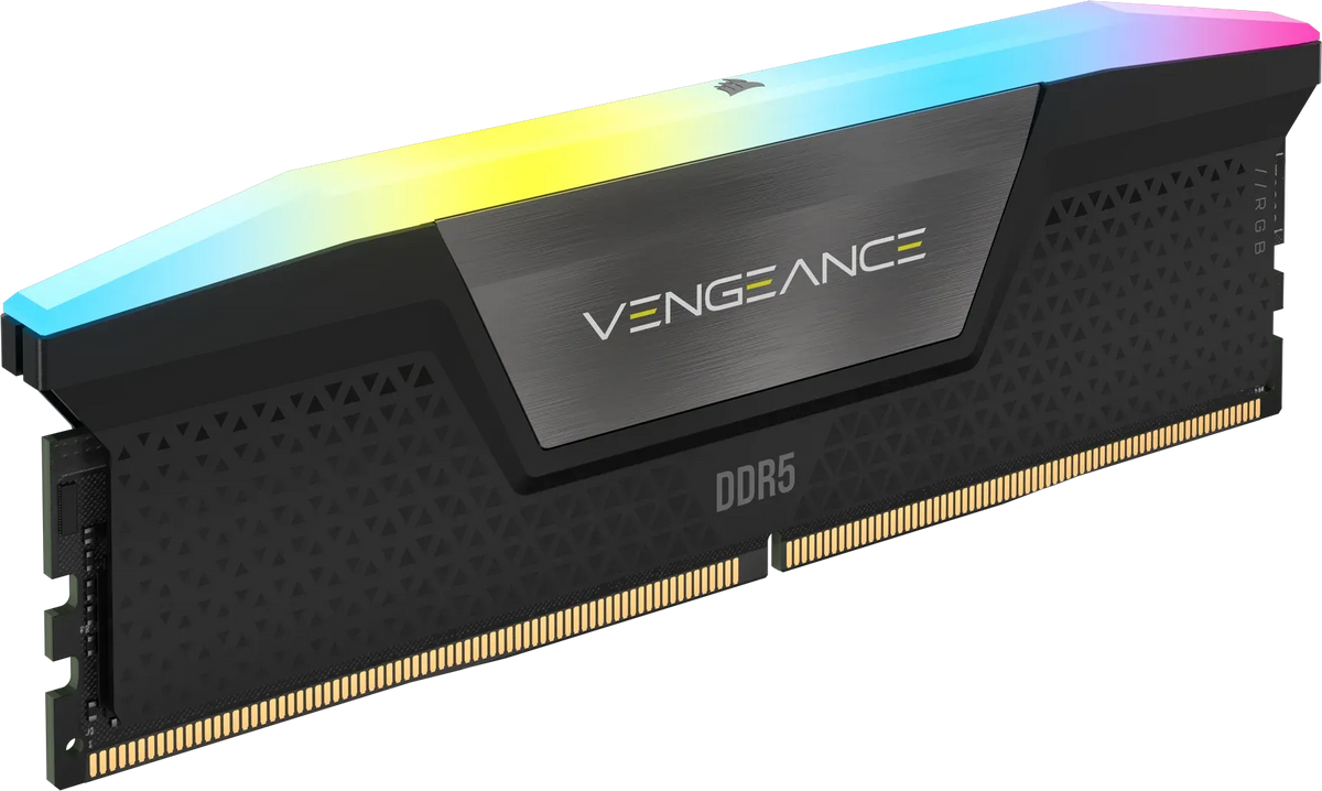 Image 7 for CORSAIR VENGEANCE RGB DDR5 16GB (2 x 8GB) DDR5 5200 CL40-40-40-77 1.25V Intel XMP - BLACK