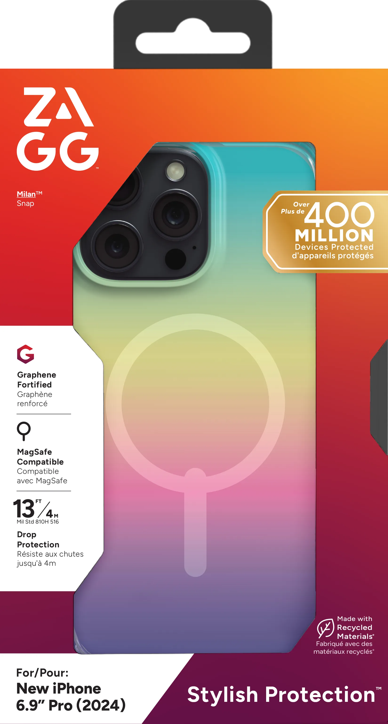 Image 4 for ZAGG Cases Milan Snap Apple  iP16 Pro Max  Iridescent