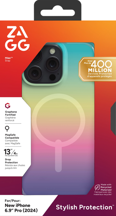 Image 4 for ZAGG Cases Milan Snap Apple  iP16 Pro Max  Iridescent