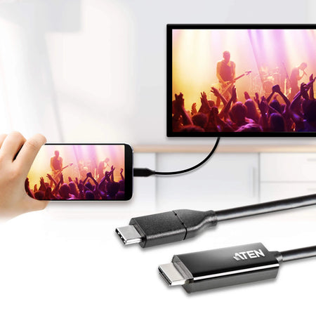 Image 5 for ATEN USB-C to HDMI 4K Cable (2.7M)