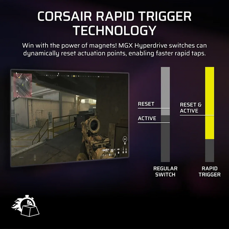 Image 9 for Corsair VANGUARD PRO 96% Hall Effect Gaming Keyboard - MGX Hyperdrive magnetic switches - Black. 