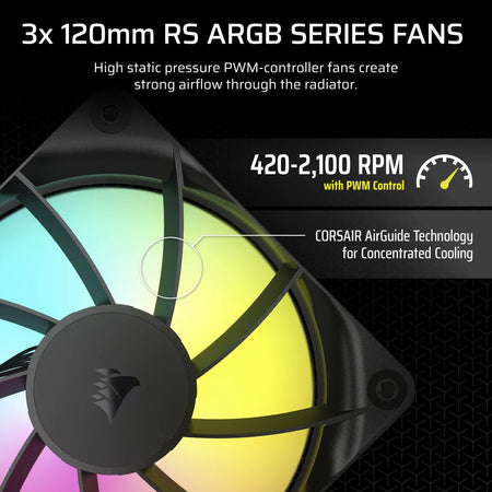 Image 16 for Corsair Nautilus 360 RS ARGB 360mm Liquid CPU Cooler - Black