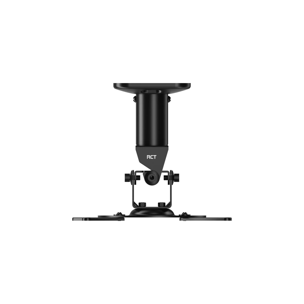 Image 1 for Projector Ceiling Mount Bracket - Steel, Adjustable for Projectors up to 15kg, Black