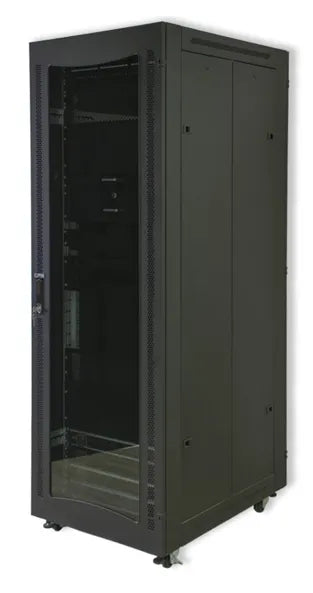 Image 1 for RCT 25U CP server/networking cabinet 4x uprights 4x feets incl Glands + Screws