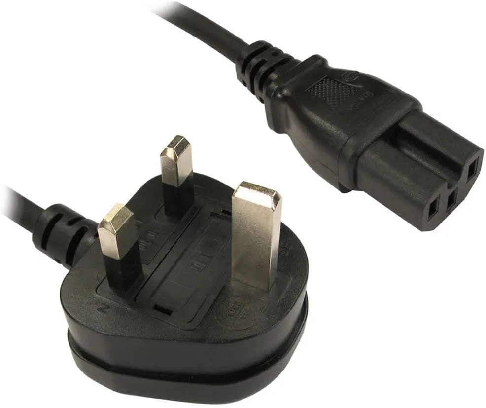 Image 1 for 3-Pin UK Plug to IEC C13 Power Cable