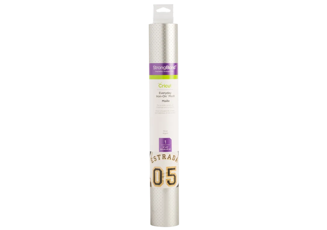 Image 2 for Cricut Everyday Iron-On Mesh Silver 30cm x 60cm