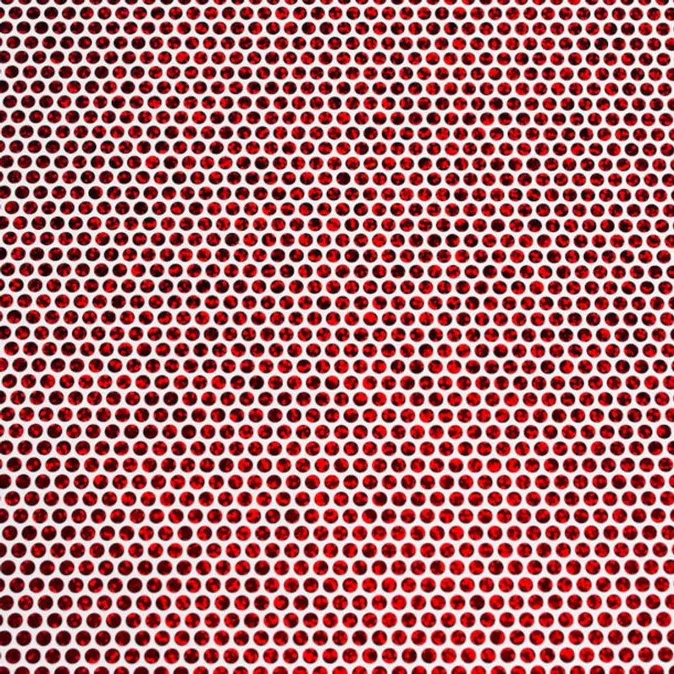 Image 2 for Cricut Holographic Sparkle Iron-On in Mosaic Circles Red