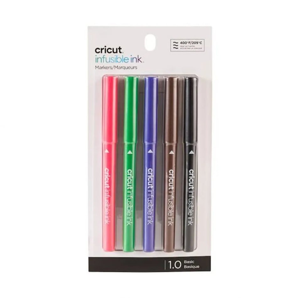 Image 2 for Cricut Infusible Ink Medium Point Pen Set - Basics, 5-Pack