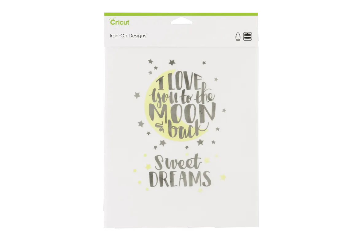 Image 1 for Cricut Iron-On Designs Love You To The Moon