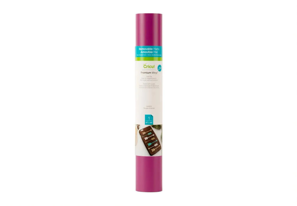 Image 1 for Cricut Premium Vinyl - Lipstick Red (12" x 48")