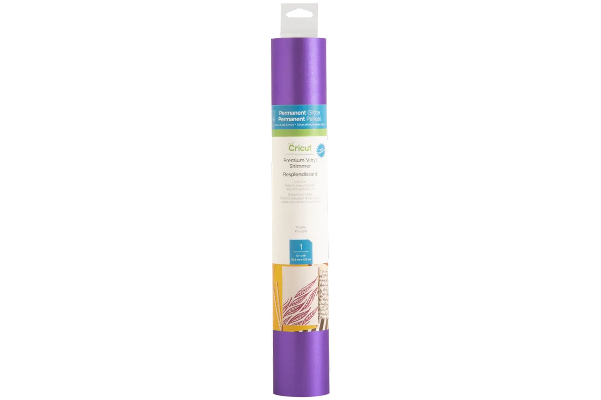 Image 1 for Cricut Shimmer Vinyl - Purple, 12" x 48" Roll