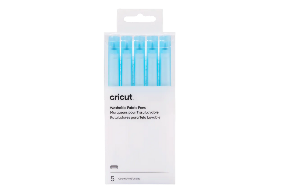 Image 1 for Cricut Washable Fabric Pens - Blue Set