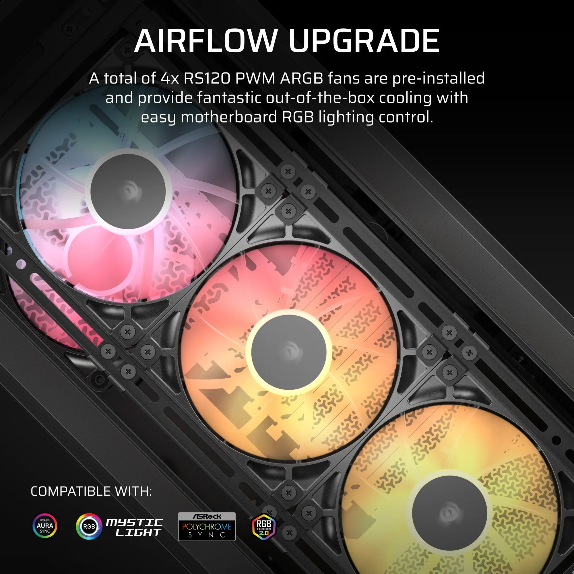 Image 9 for FRAME 4000D LCD RS ARGB Premium Mid-Tower PC Case