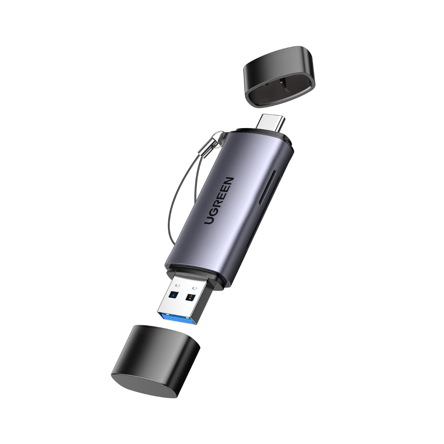 Image 1 for UGREEN CM185-50706 2-in-1 OTG Card Reader | Type-C | USB-A - Silver