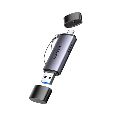 Image 1 for UGREEN CM185-50706 2-in-1 OTG Card Reader | Type-C | USB-A - Silver