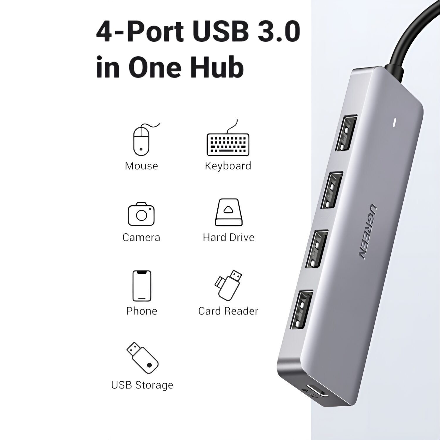 Image 3 for UGREEN 4-in-1 Type-C Hub | USB 3.0 | Type-C