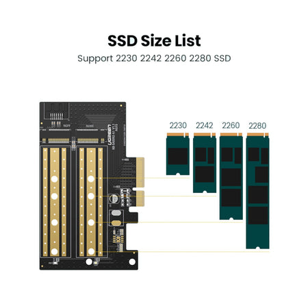 Image 3 for UGREEN CM302 M.2 M/B-Key to PCI-E 3.0 Expansion Card