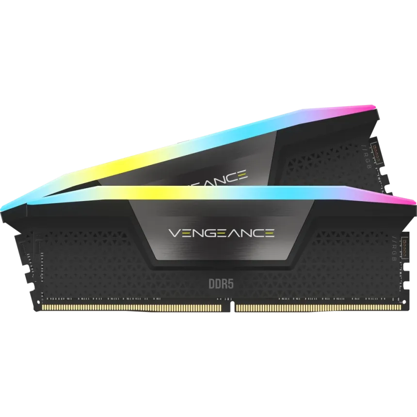 Image 1 for Corsair Vengeance RGB 64GB (2x32GB) DDR5-6000 CL38 Memory Kit - Black