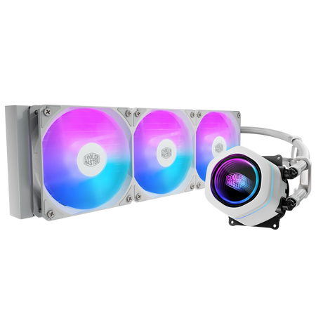 Image 1 for Cooler Master MasterLiquid Core Nex 360 White ARGB AIO Liquid CPU Cooler