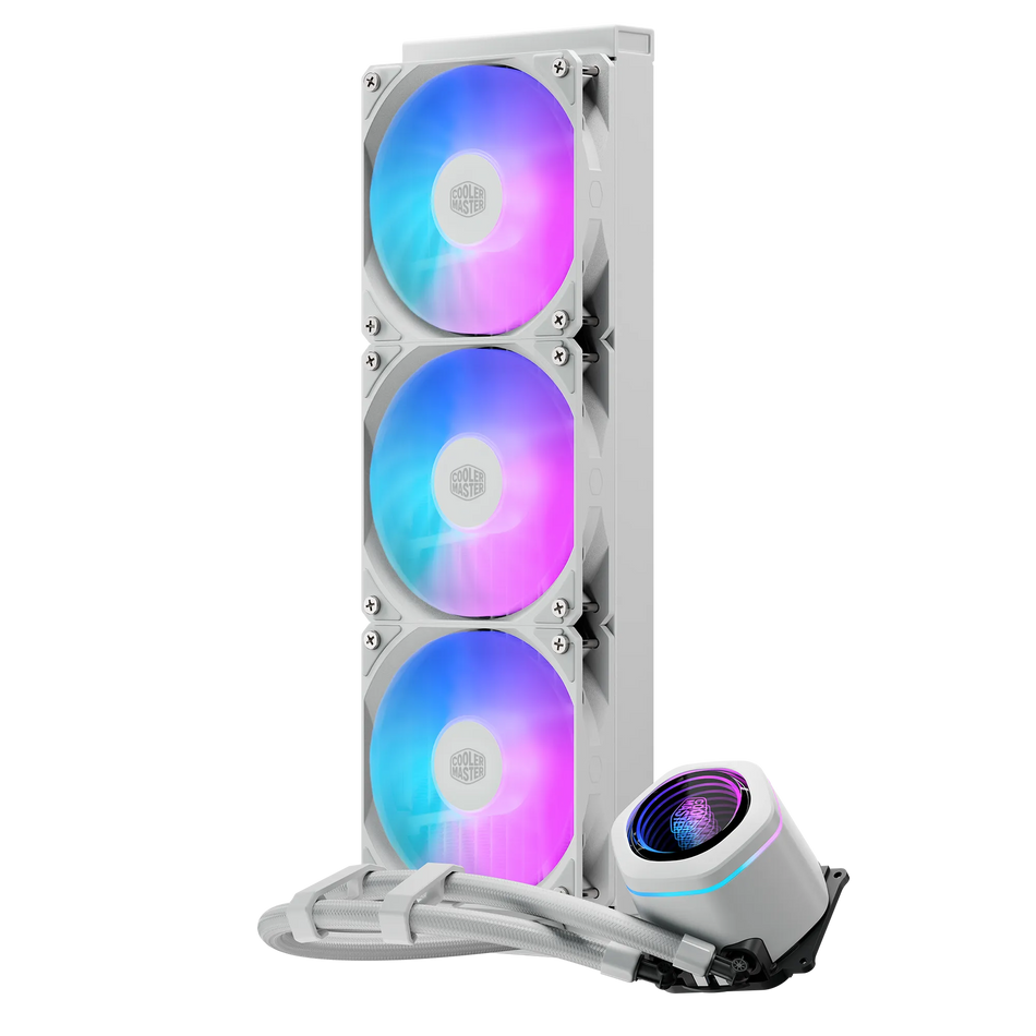 Image 2 for Cooler Master MasterLiquid Core Nex 360 White ARGB AIO Liquid CPU Cooler