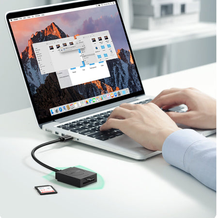 Image 3 for UGREEN USB 3.0 Dual Slot Card Reader for SD/TF Cards – 5Gbps Data Transfer