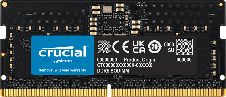 Crucial 8GB DDR5-5600 SODIMM Memory CL46