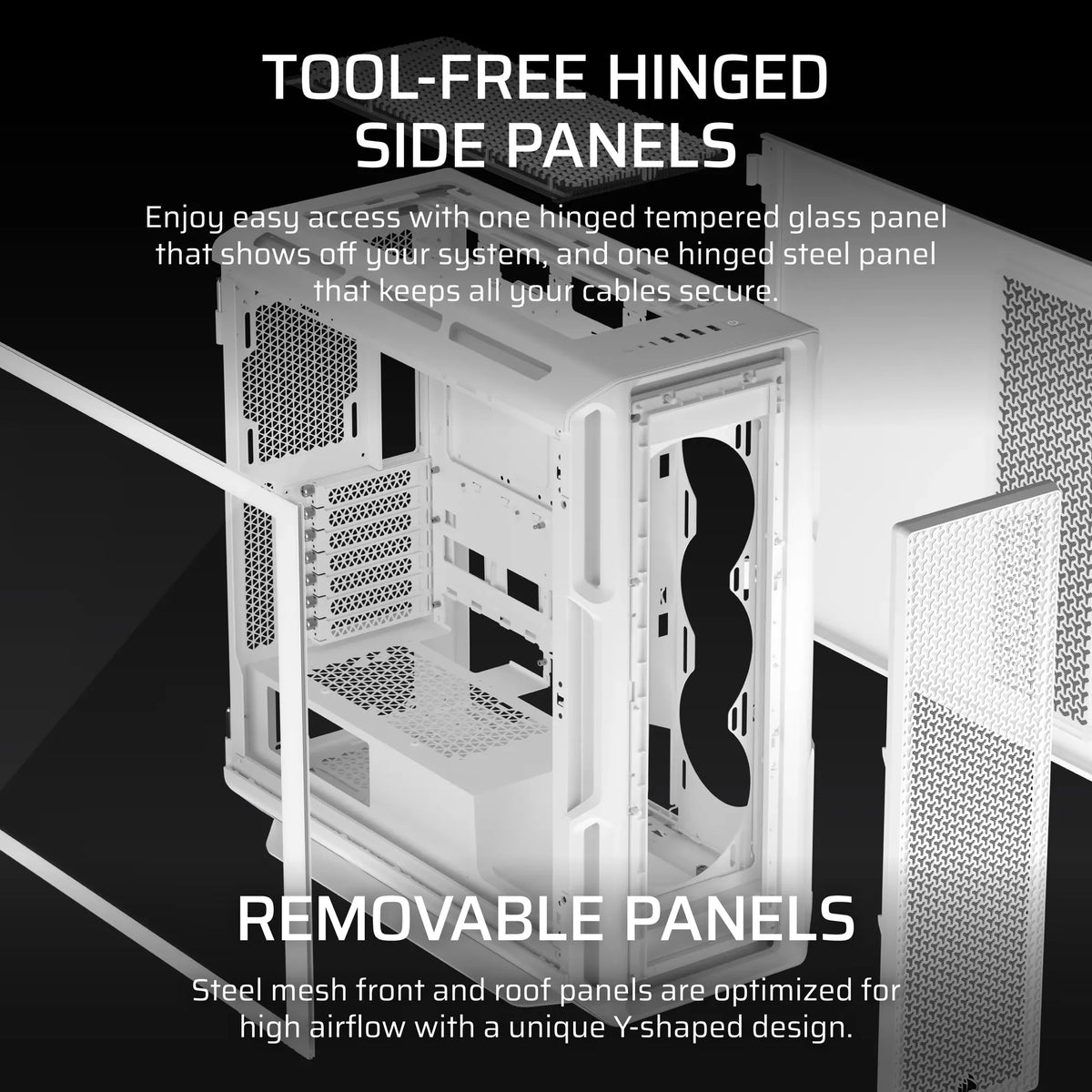 Image 6 for Corsair 5000T Mid-Tower PC Case - White