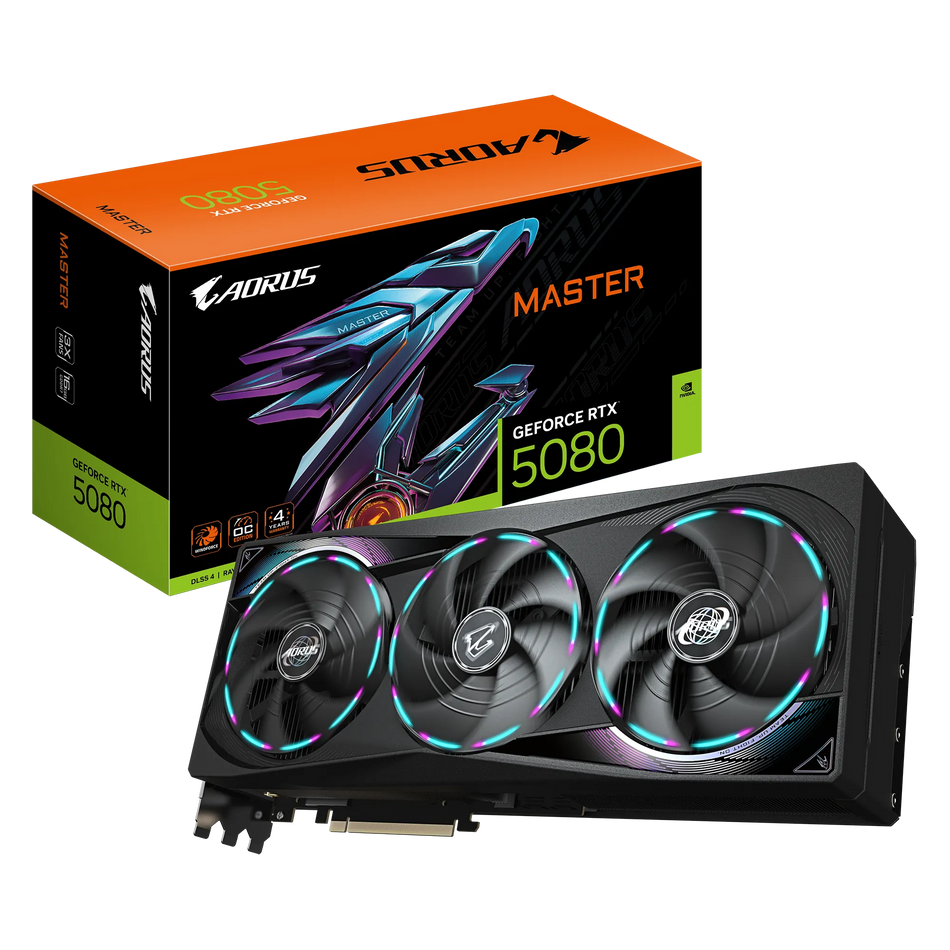 Image 8 for GIGABYTE GeForce RTX 5080 AORUS MASTER OC 16GB GDDR7