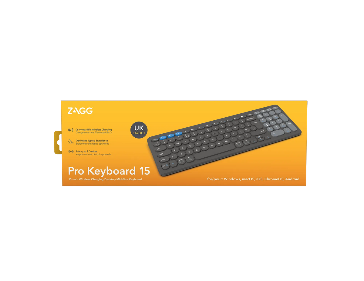 Image 3 for ZAGG Pro Keyboard Mid Size-Charcoal-UK 15