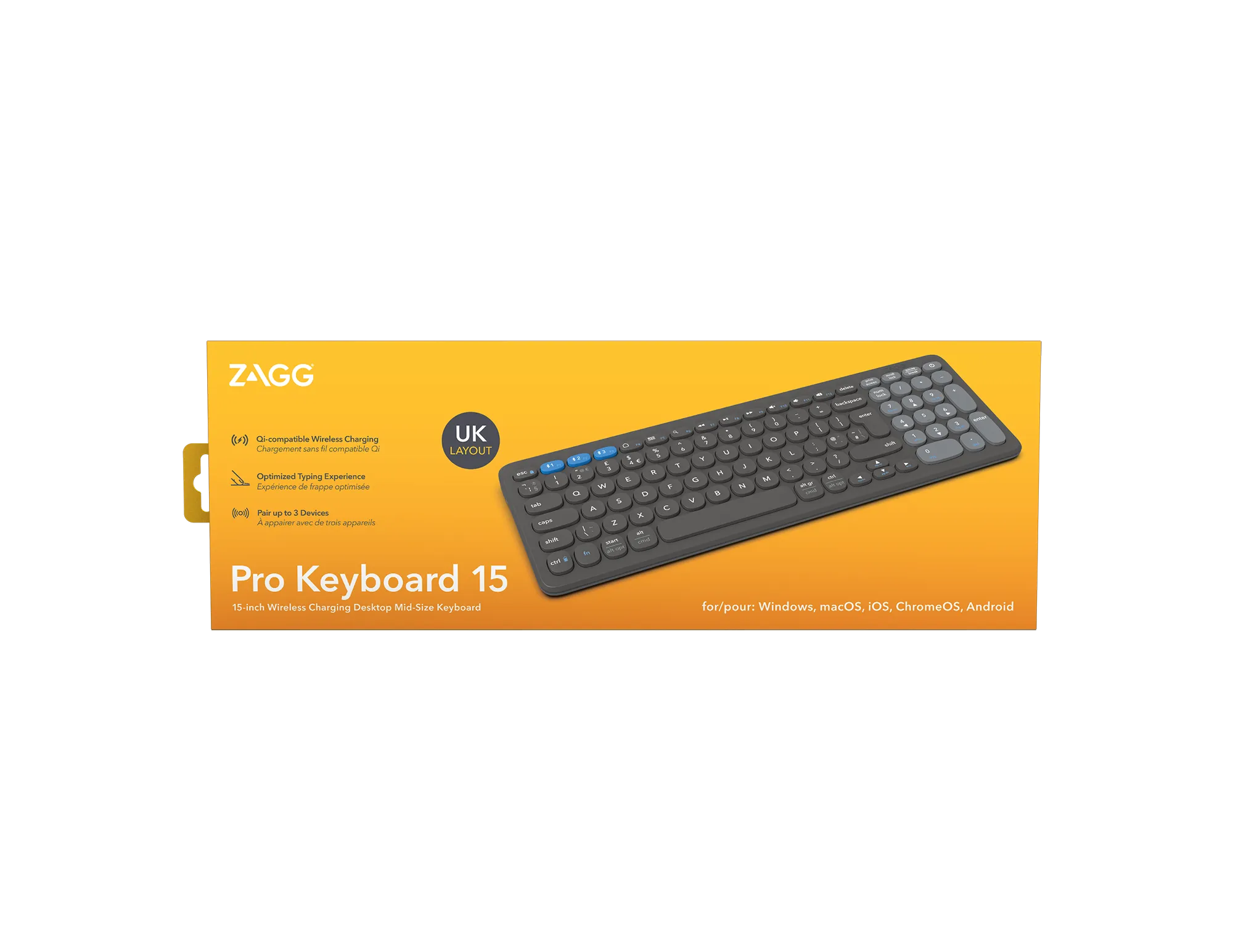 Image 3 for ZAGG Pro Keyboard Mid Size-Charcoal-UK 15