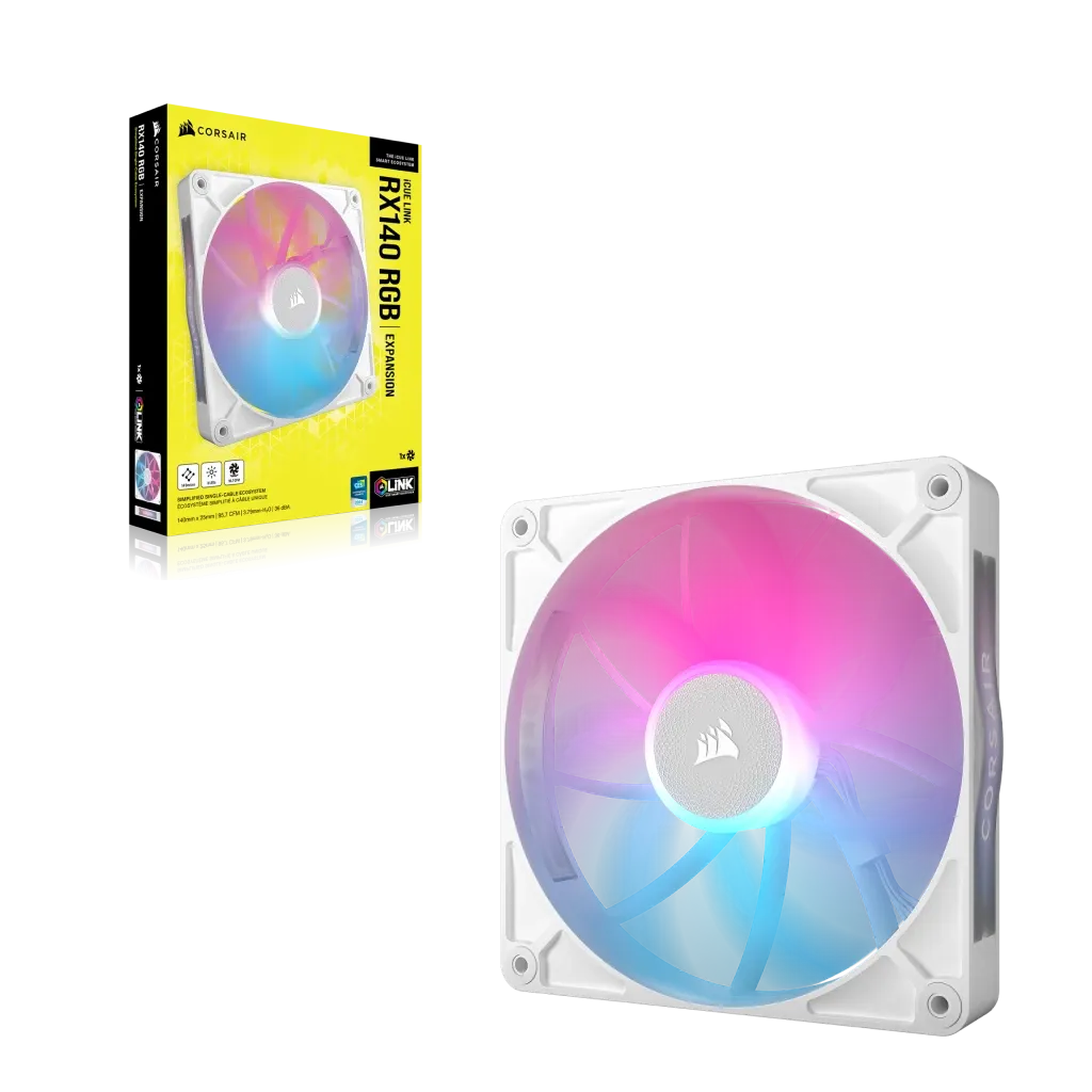 Image 9 for Corsair iCUE LINK RX140 140mm Fan - White