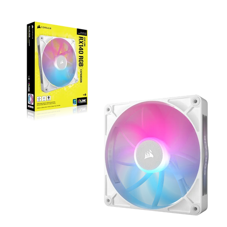 Image 9 for Corsair iCUE LINK RX140 140mm Fan - White