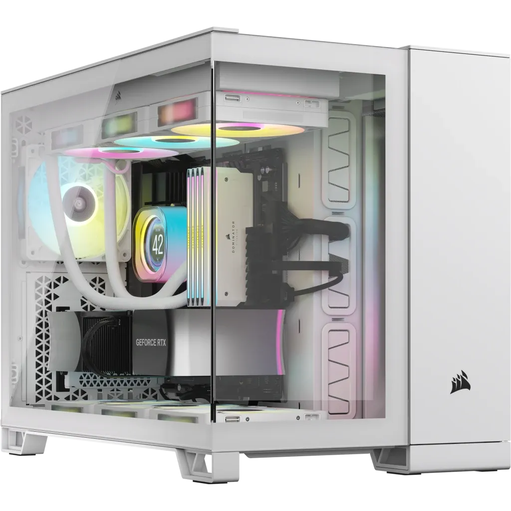 Image 11 for Corsair iCUE LINK 2500X RGB White Micro-ATX Dual Chamber PC Case
