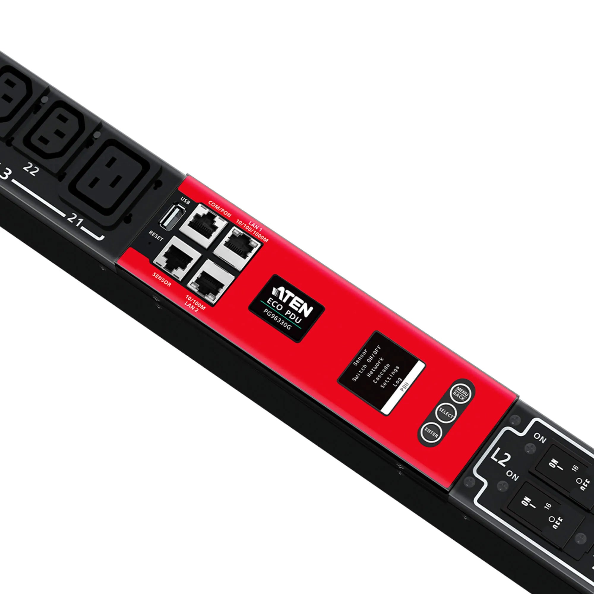 Image 3 for ATEN 32A 30-Outlet 3-Phase Switched Eco PDU