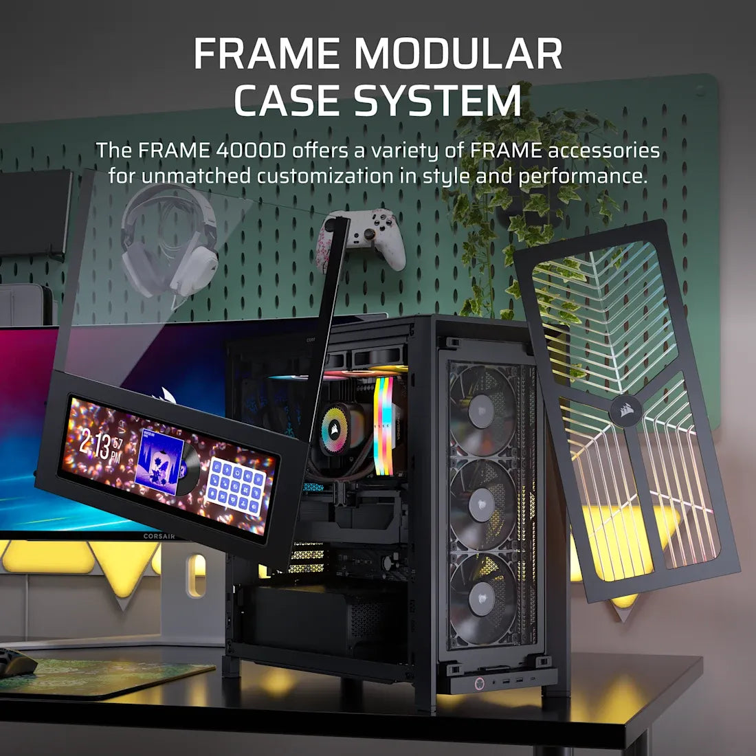 Image 9 for  FRAME 4000D RS WOOD Modular High Airflow Mid-Tower PC Case