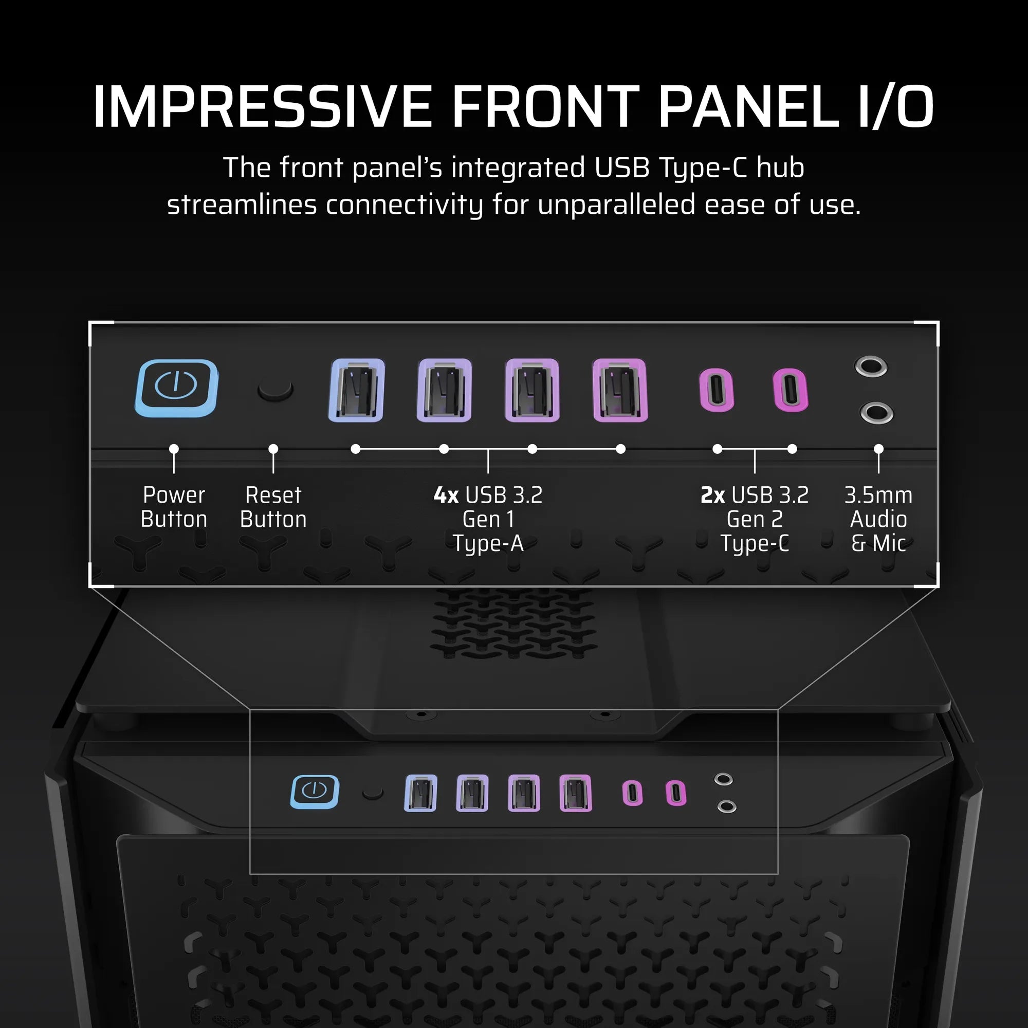 Image 13 for iCUE LINK 9000D AIRFLOW Tempered Glass Super-Tower