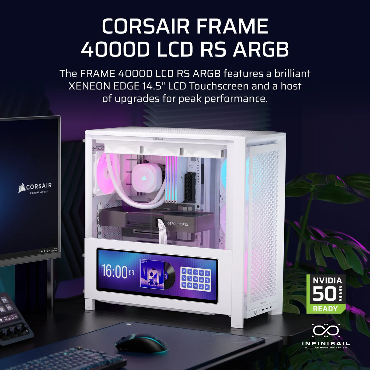 Image 9 for FRAME 4000D LCD RS ARGB Premium Mid-Tower PC Case