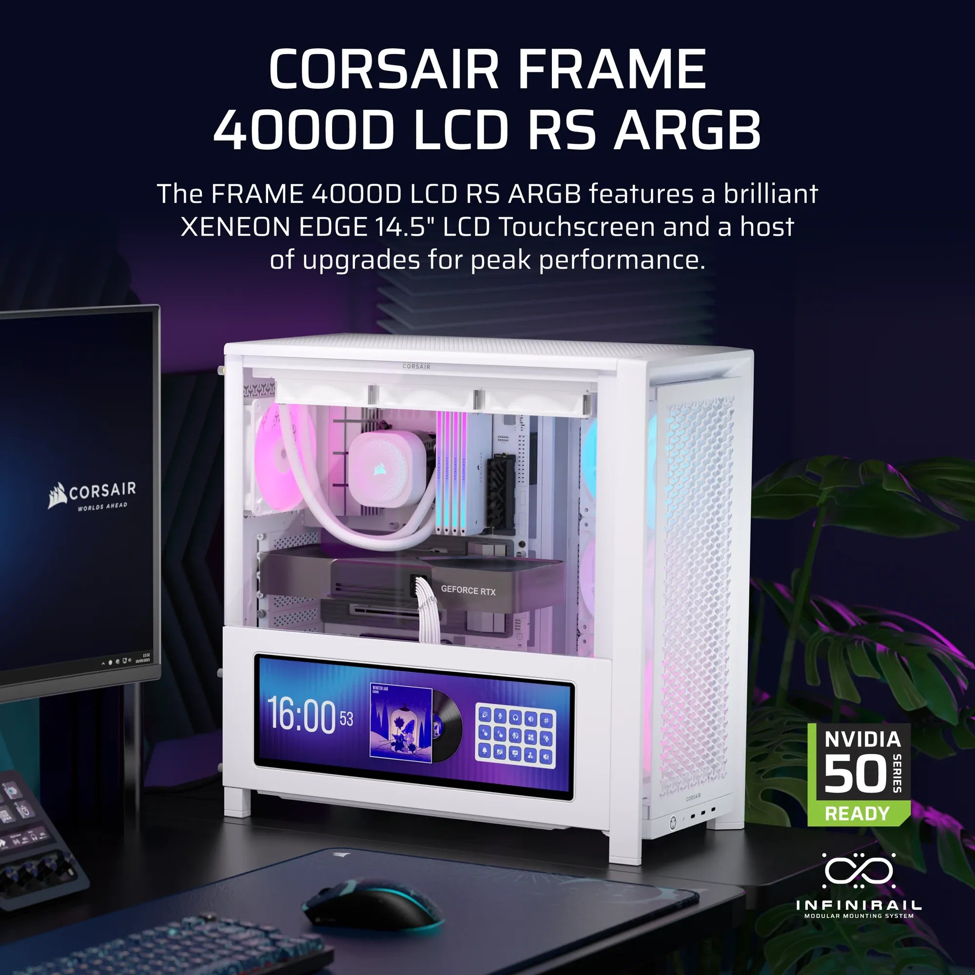 Image 9 for FRAME 4000D LCD RS ARGB Premium Mid-Tower PC Case