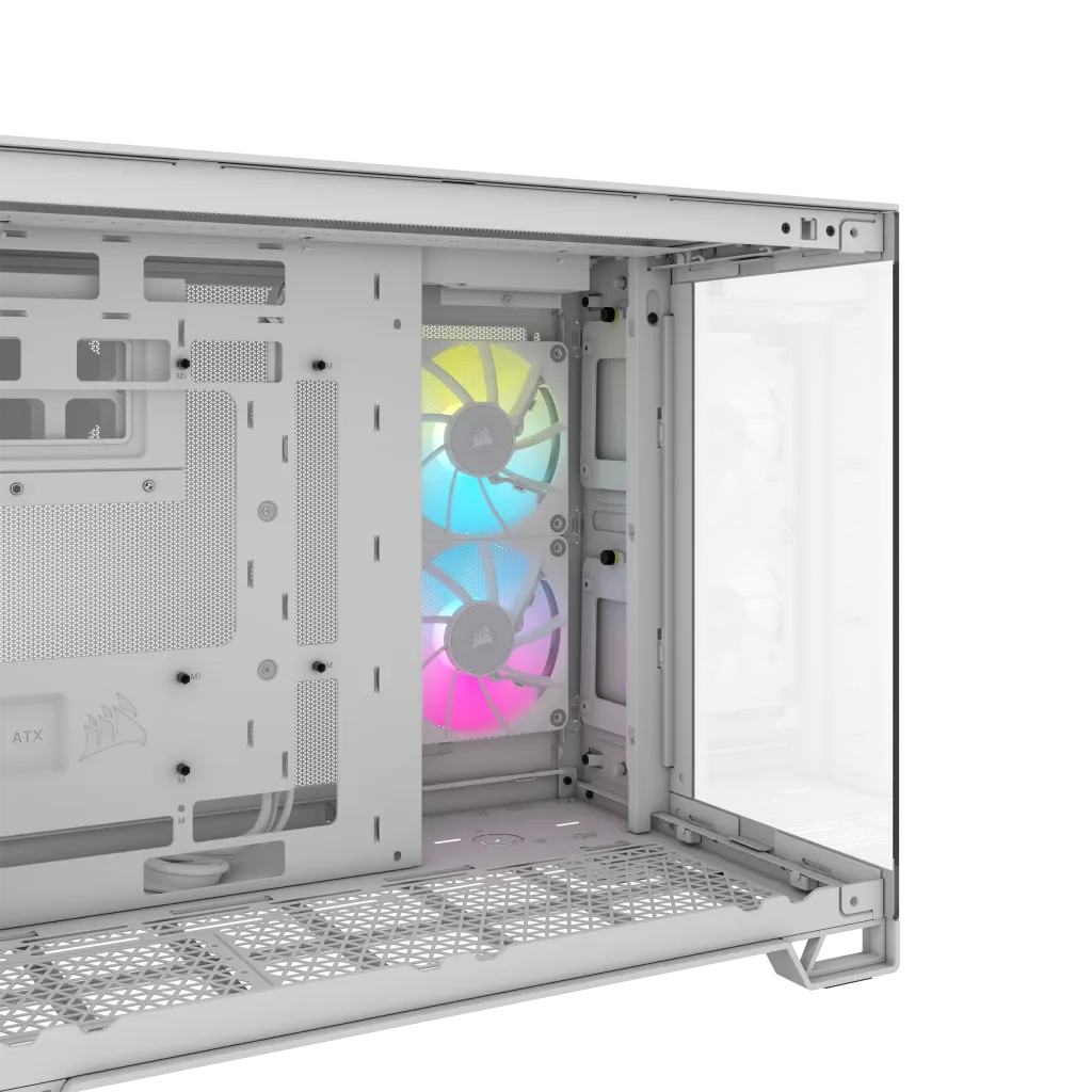 Image 12 for Corsair iCUE LINK 2500X RGB White Micro-ATX Dual Chamber PC Case