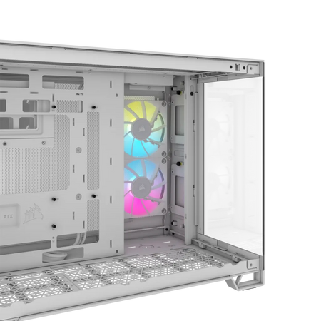 Image 12 for Corsair iCUE LINK 2500X RGB White Micro-ATX Dual Chamber PC Case