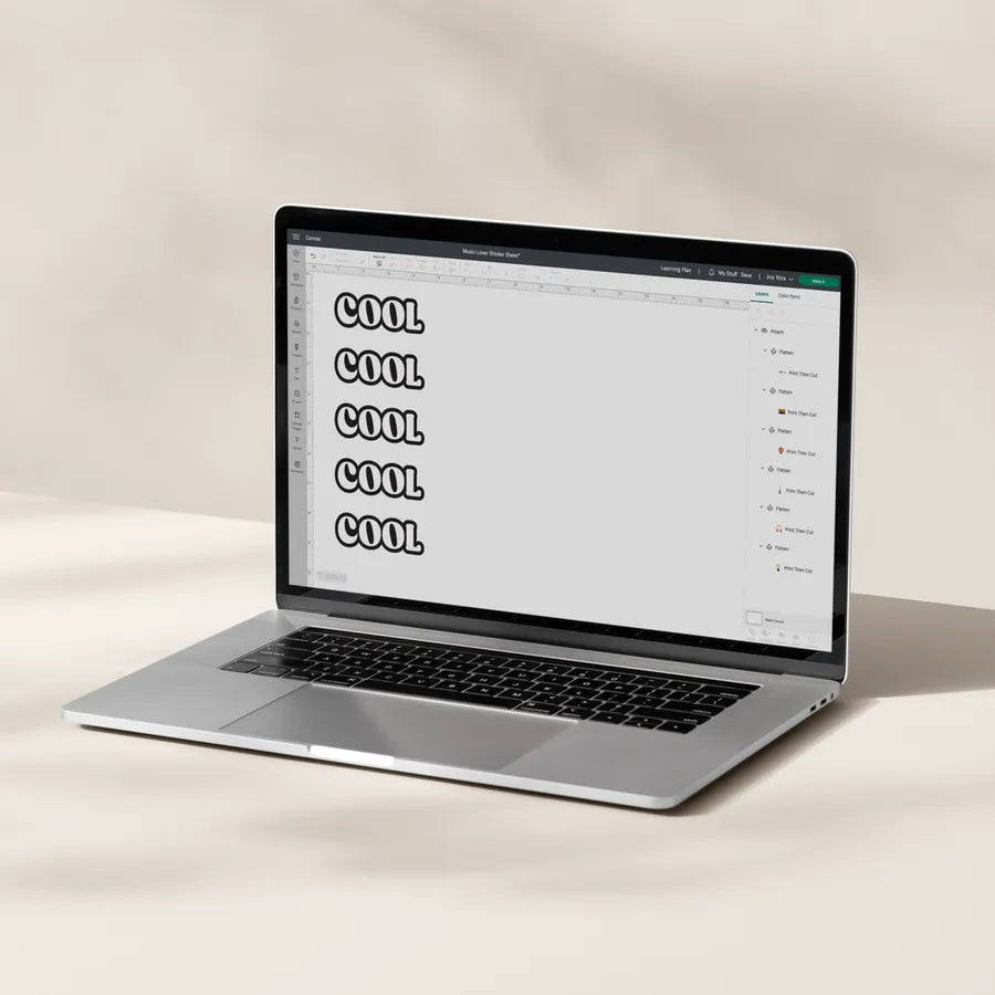 Image 6 for Cricut Printable Vinyl Silver Sheets