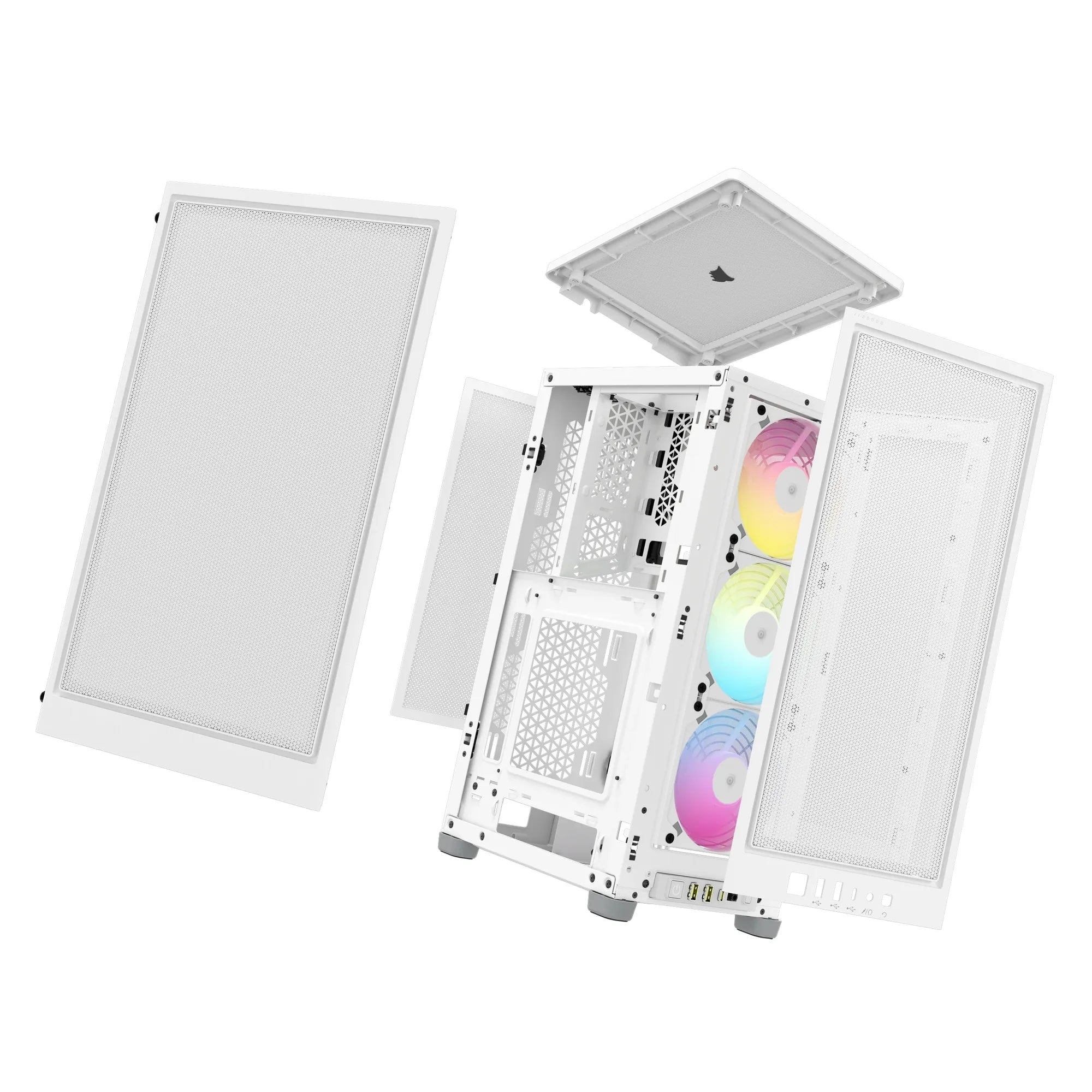 Image 14 for Corsair iCUE 2000D RGB Airflow White Mini-ITX Case
